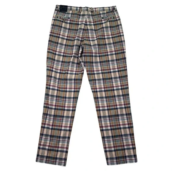 NEW Brooks Brothers Mens 34x32 Indian Madras Plaid Golf Pants Cotton Patchwork - Picture 2 of 12